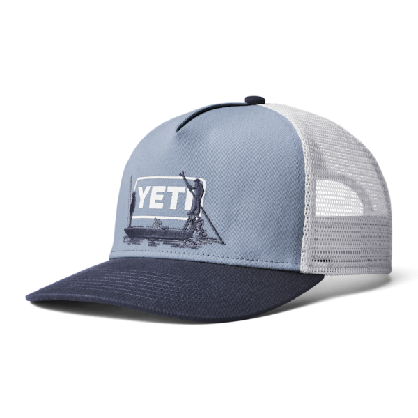 Stone Blue Yeti Skiff Trucker Hat Hats | TROIZP-861