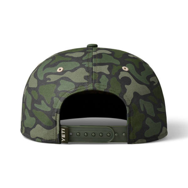 Tan/Green Camo Yeti Sunrise Elk Flat Brim Hat Hats | FMQUZD-863