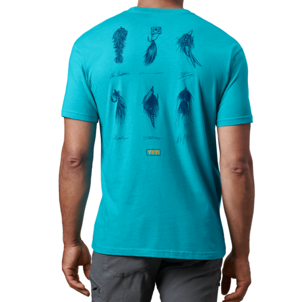 Teal Yeti Ambassador Flies Short Sleeve T-Shirt Short Sleeve T-Shirt | HQVNOJ-348