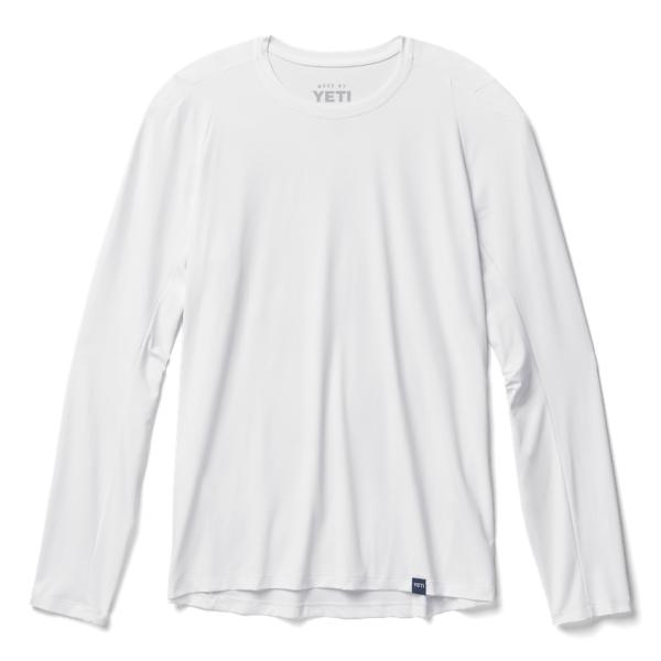 White Yeti Crew Neck Long Sleeve Sunshirt Sunshirts | NCVGXS-287