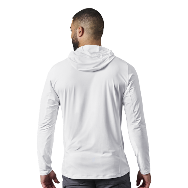 White Yeti Hooded Long Sleeve Sunshirt Sunshirts | EJVBAH-610