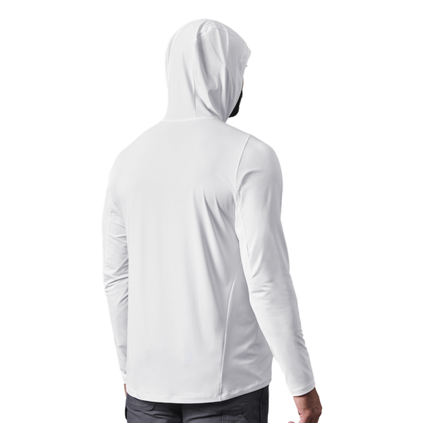 White Yeti Hooded Long Sleeve Sunshirt Sunshirts | EJVBAH-610