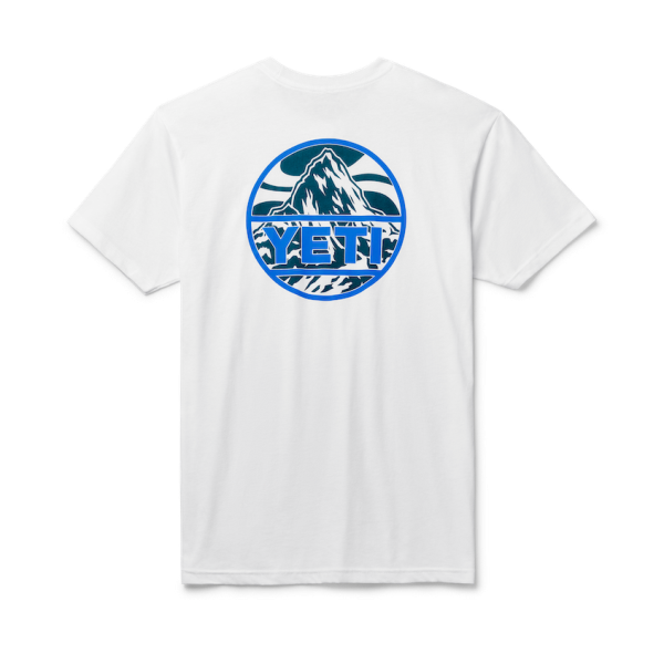 White Yeti Mountain Badge Short Sleeve T-Shirt Short Sleeve T-Shirt | LMKXOZ-410