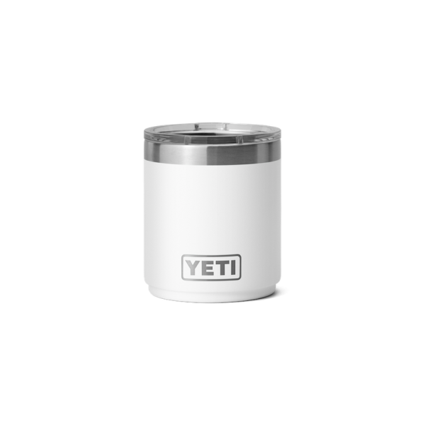 White Yeti Rambler 10 oz Stackable Lowball Beer & Barware | AGRBUM-758