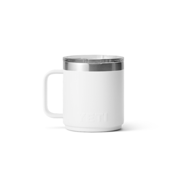 White Yeti Rambler 10 oz Stackable Mug Coffee & Mugs | PLJMWK-530