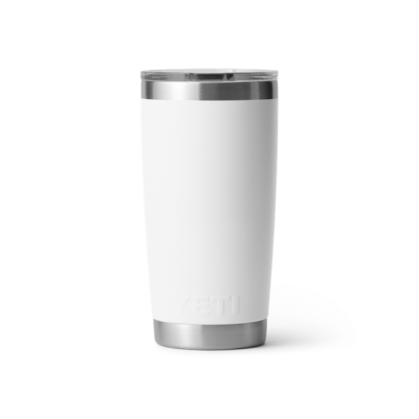 White Yeti Rambler 20 oz Tumbler Tumblers | HTAZYW-514