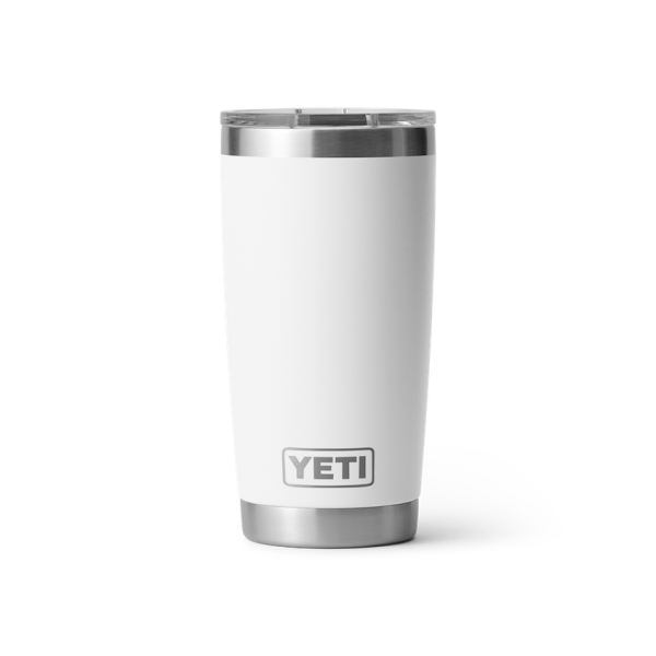 White Yeti Rambler 20 oz Tumbler Tumblers | HTAZYW-514