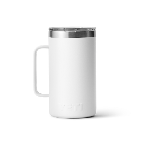 White Yeti Rambler 24 oz Mug Coffee & Mugs | MWJBLZ-059