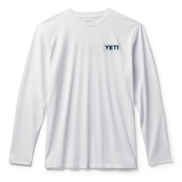 White Yeti Tarpon Long Sleeve Sunshirt Sunshirts | TIGHSO-851