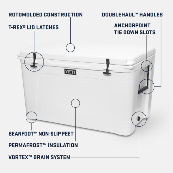 White Yeti Tundra 210 Hard Cooler Hard Coolers | PFANXD-675