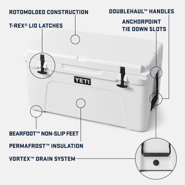 White Yeti Tundra 65 Hard Cooler Hard Coolers | XFOQKR-176