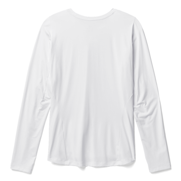 White Yeti Women's Crew Neck Long Sleeve Sunshirt Sunshirts | JADUPG-351