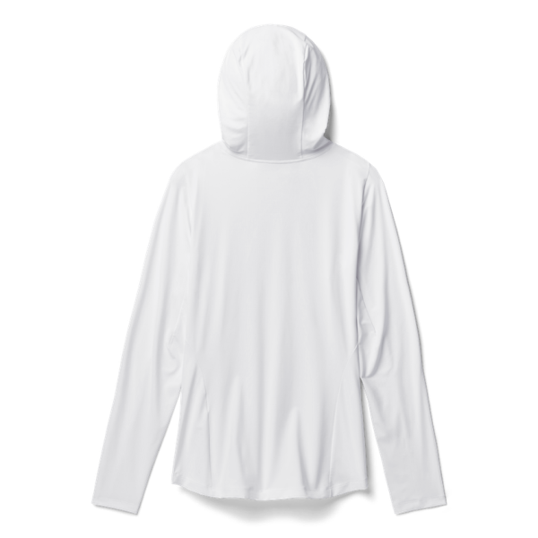 White Yeti Women's Hooded Long Sleeve Sunshirt Sunshirts | UYAOLS-504