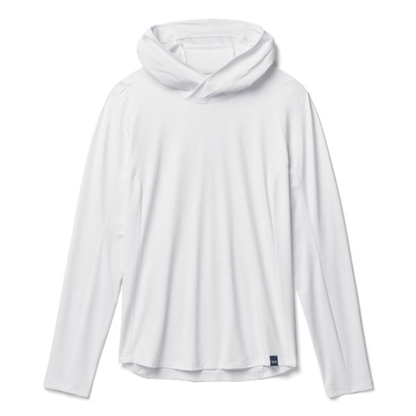 White Yeti Women\'s Hooded Long Sleeve Sunshirt Sunshirts | UYAOLS-504