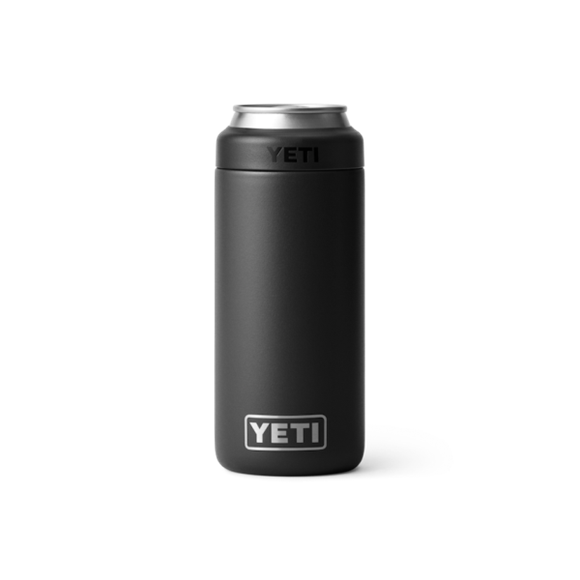 Black Yeti Rambler 12 oz Colster Slim Can Cooler Beer & Barware | OSQDWK-019