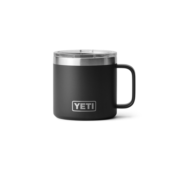 Black Yeti Rambler 14 oz Mug Coffee & Mugs | CDQIHN-036