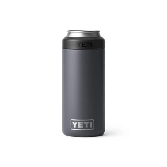 Charcoal Yeti Rambler 12 oz Colster Slim Can Cooler Beer & Barware | TDHGAJ-156