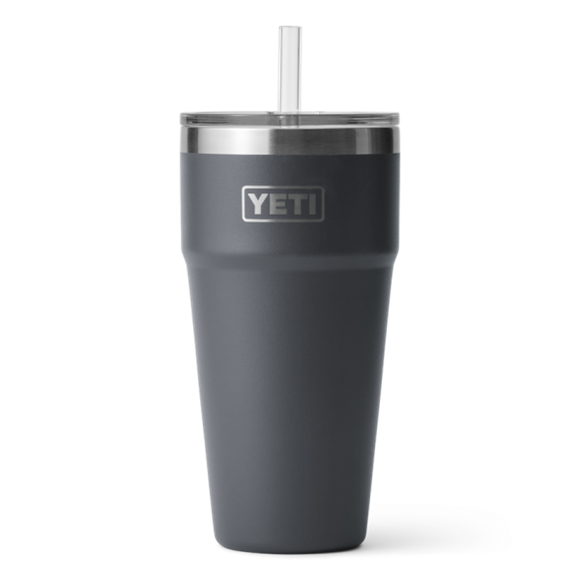 Charcoal Yeti Rambler 26 oz Stackable Cup Straw Drinkware | CUVDOA-451