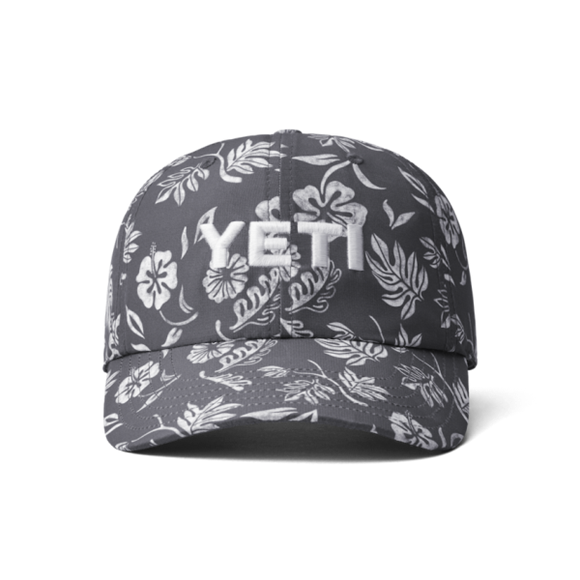 Gray Yeti Floral Print Baseball Cap Hats | UMDLCG-137