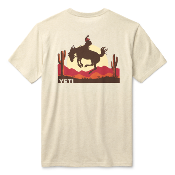 Heather Cream Yeti A Bit Broncy Short Sleeve T-Shirt Short Sleeve T-Shirt | EZQPMX-783