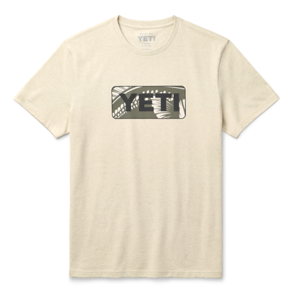 Heather Cream Yeti Bass Badge Short Sleeve T-Shirt Short Sleeve T-Shirt | TAKGEO-296