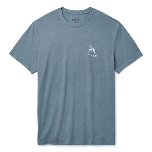 Heather Navy Yeti Tarpon Cowboy Short Sleeve T-Shirt Short Sleeve T-Shirt | NDJGIY-420