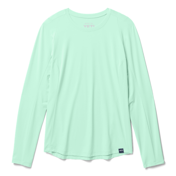 Ice Blue Yeti Women's Crew Neck Long Sleeve Sunshirt Sunshirts | GJMVZS-534