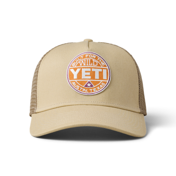 Khaki Yeti Built for the Wild Trucker Hat Hats | UQTZRY-983