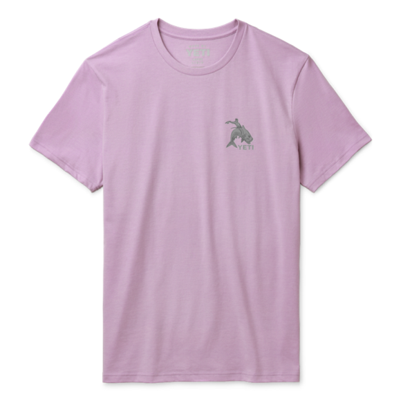 Lavender Yeti Tarpon Cowboy Short Sleeve T-Shirt Short Sleeve T-Shirt | NICWPE-896