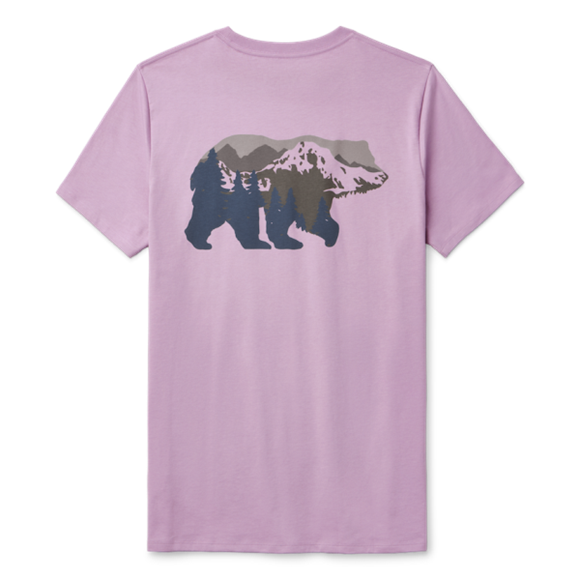 Lavender Yeti Women's Mountain Bear Short Sleeve T-Shirt Short Sleeve T-Shirt | VUQBXM-894