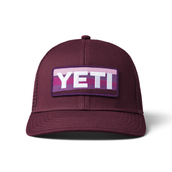 Plum Yeti Sunrise Badge Trucker Hat Hats | CXFGRL-692