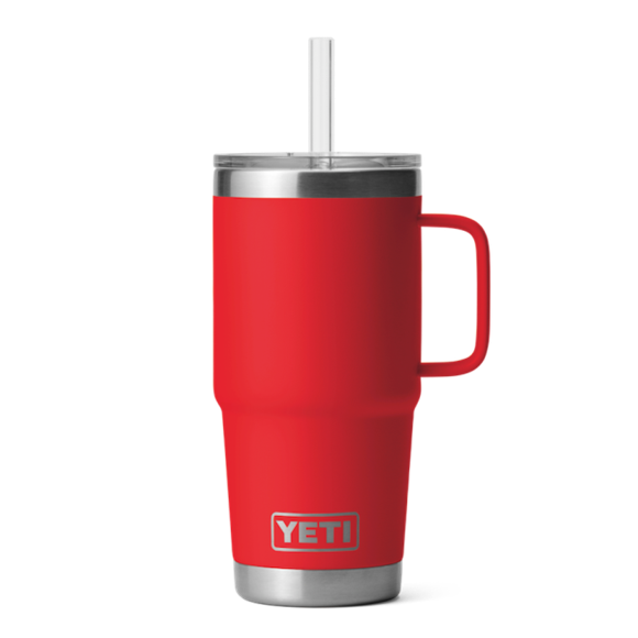 Rescue Red Yeti Rambler 25 oz Mug Straw Drinkware | MNQRLG-783