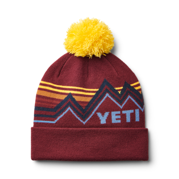 Rust/Yellow Yeti Freestyle Pom BEANIE Hats | XVSOLA-750