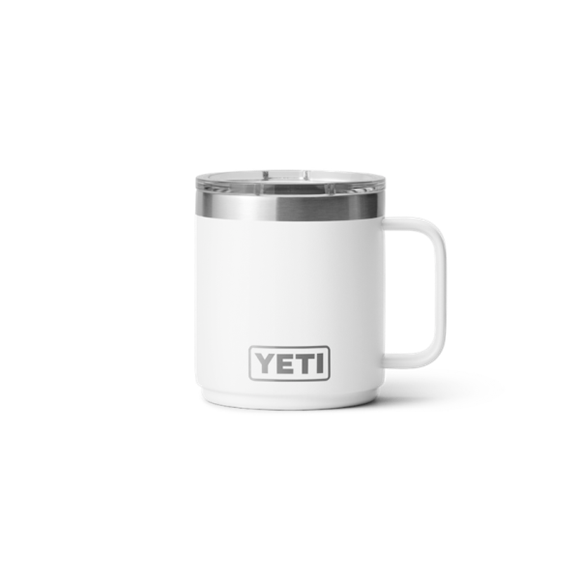 White Yeti Rambler 10 oz Stackable Mug Coffee & Mugs | PLJMWK-530