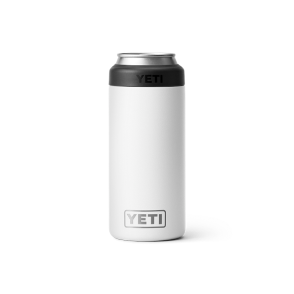 White Yeti Rambler 12 oz Colster Slim Can Cooler Beer & Barware | PWFDJK-735