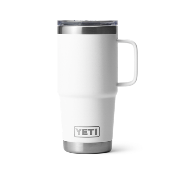 White Yeti Rambler 20 oz Travel Mug Tumblers | QHORWF-017