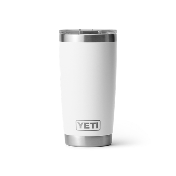 White Yeti Rambler 20 oz Tumbler Tumblers | HTAZYW-514