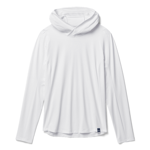 White Yeti Women's Hooded Long Sleeve Sunshirt Sunshirts | UYAOLS-504